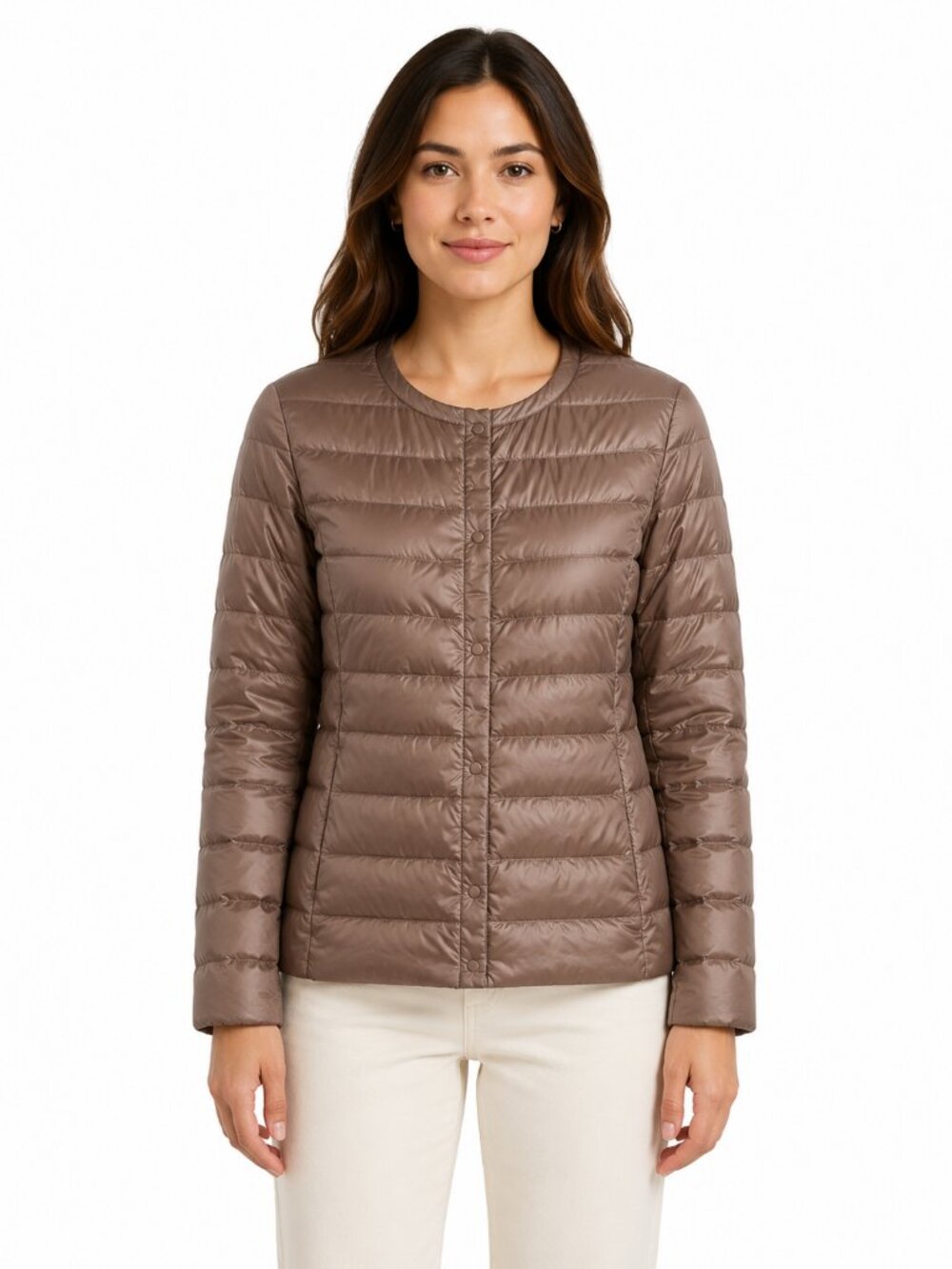 UNIQLO Ultra Light Down Jacket | Metallic Taupe / Brown | Size S